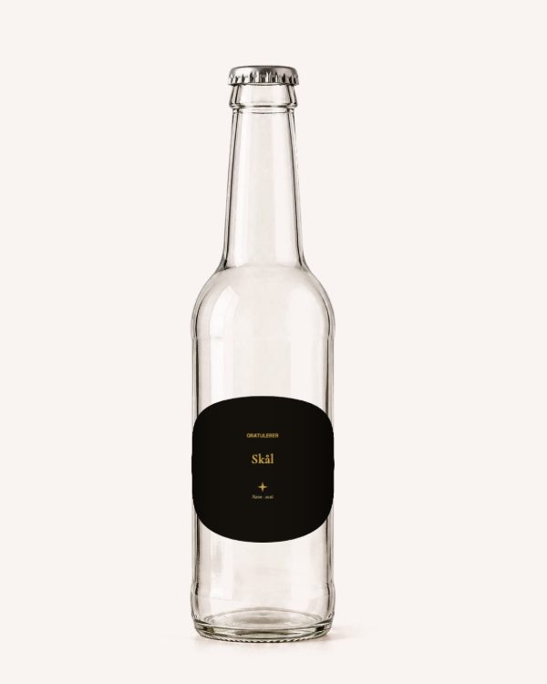 Etikett med malen Champagne