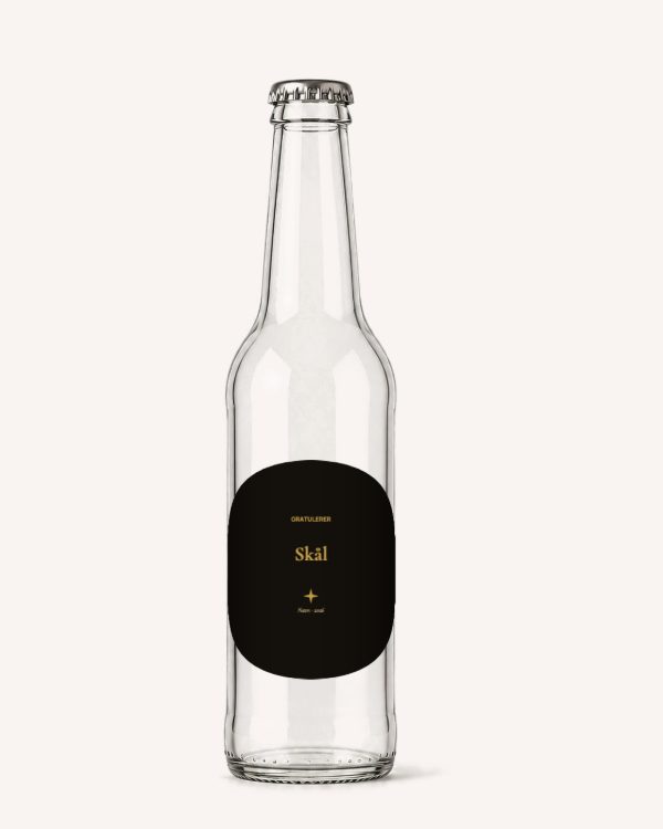 Etikett med malen Champagne